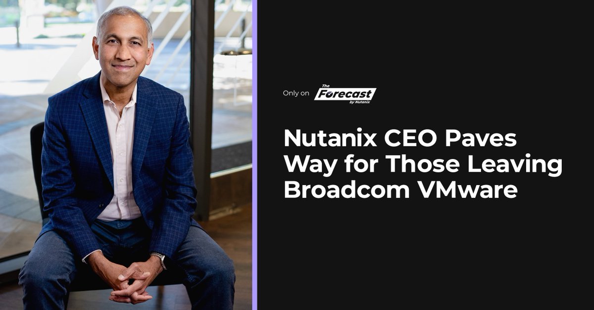 ServerlinkUK's tweet image. Nutanix President &amp;amp; CEO Rajiv Ramaswami explains why IT leaders are turning to Nutanix in the wake of Broadcom’s acquisition of VMware. Learn how Nutanix is helping organizations navigate these shifts with flexible, future-proof solutions: oal.lu/5kl5V