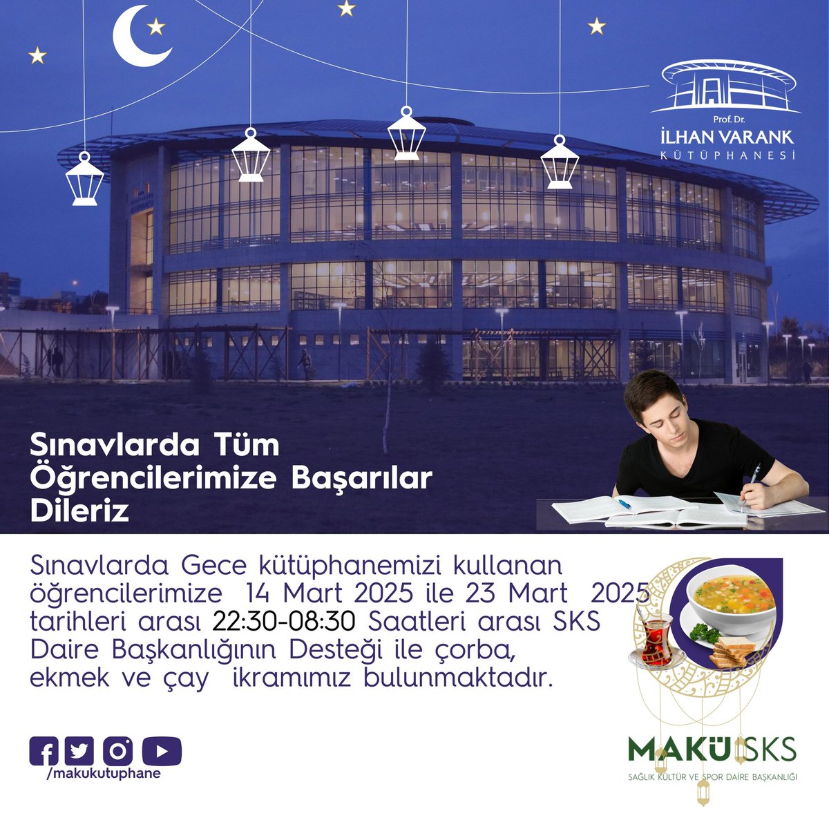 MAKÜ Prof.Dr. İlhan Varank Kütüphanesi (@makukutuphane) on Twitter photo 