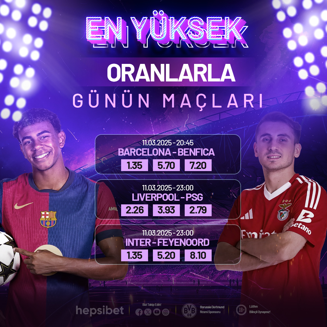 Hepsibett's tweet photo. ⚽️HepsiBet günün maçı için en yüksek oranlarla bahis yapma fırsatı seni bekliyor⚽️

💵HepsiBet, güvenli ve hızlı bahis deneyimi sunarak kazancını anında hesabına aktarıyor💵

🥳 Büyük heyecan ve kazanç fırsatlarıyla HepsiBet’te ! 🥳

✅ Güncel Giriş : https://t.co/uRy5SsUCsQ https://t.co/EntXLF9Wir