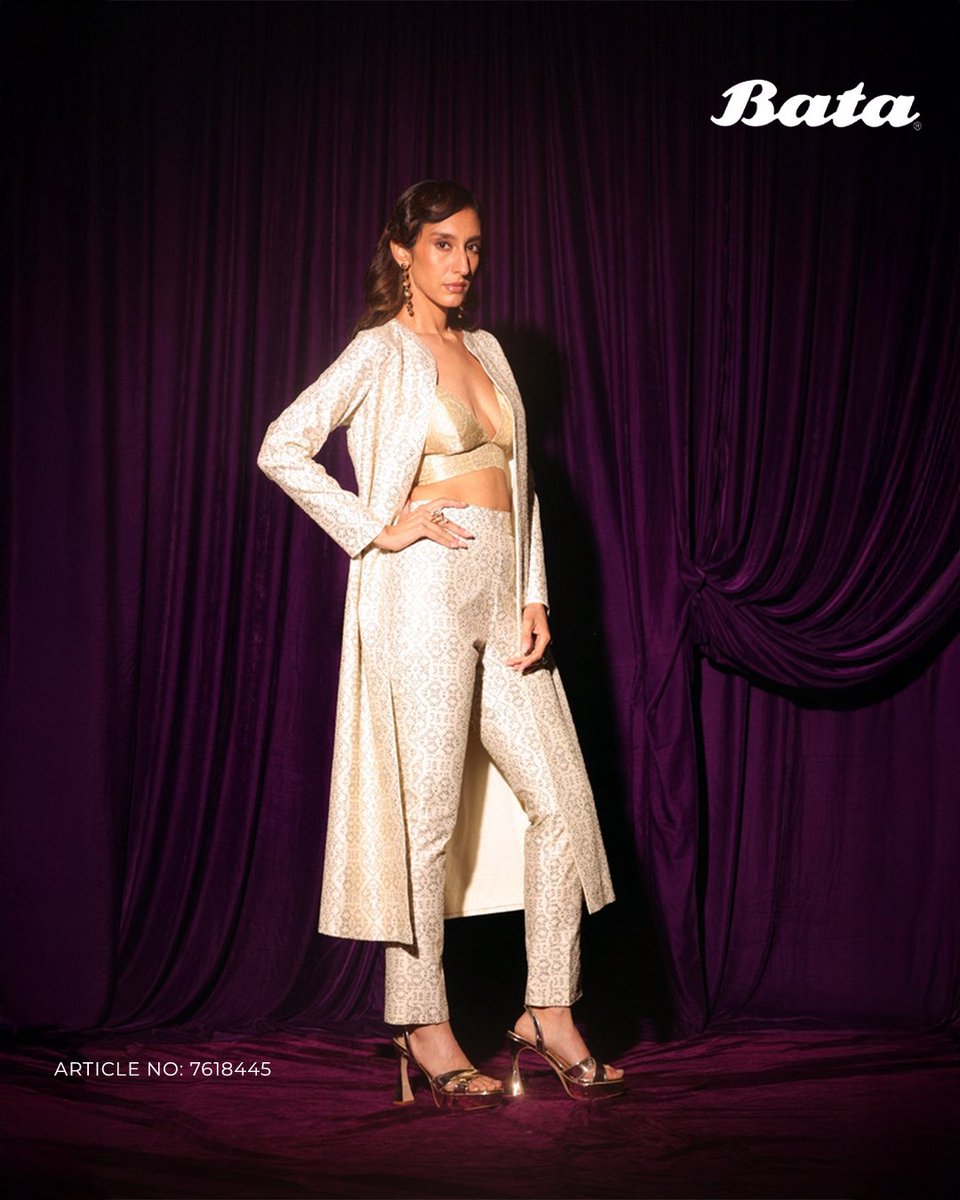 BATA_India's tweet photo. Every step, a reflection of your radiance✨ 

Walk into the wedding season with style, grace, and the perfect pair from the Bata’s Celebration collection. Because the light in you deserves to shine through every moment that truly matters💫👠

📍Shop the new Celebration collection with prices starting at INR 999 from https://t.co/lqpEECBdNq or at your nearest Bata store.

#BataIndia #BataxChhayaMehrotra @chhaya_mehrotra_official