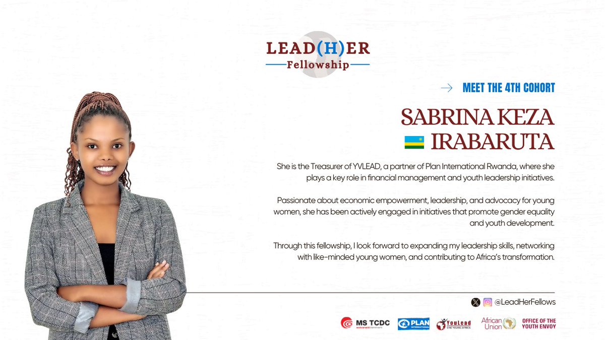 9/26 Sabrina Keza Irabaruta 🇷🇼
#4thLeadHerFellows