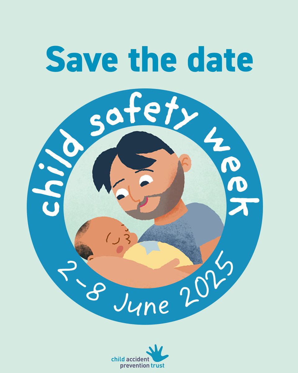Child Safety Week 2025 is coming soon!

👉 Save the date
👉 Make sure you’re following <a href="/CAPTcharity/">Child Accident Prevention Trust - CAPT Charity</a>
👉 Sign up to be the first to know what’s happening: capt.org.uk/sign-up/
👉 Share our posts with your friends, family and colleagues

#ChildSafetyWeek  #ChildSafety