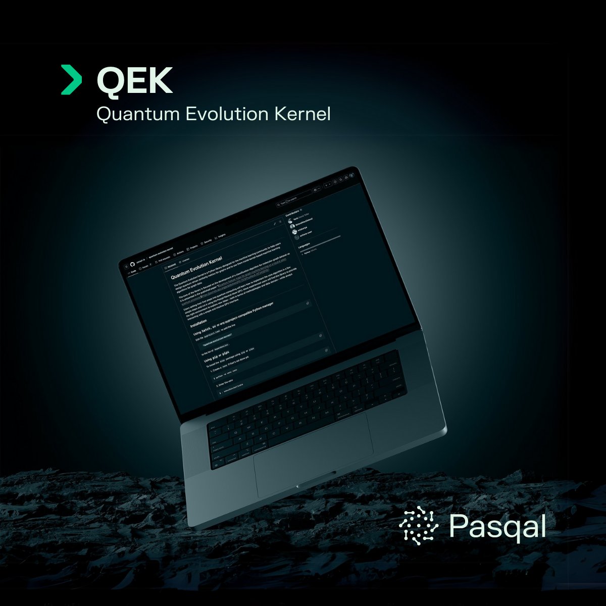 pasqal_quantum's tweet image. Meet Quantum-Evolution-Kernel, Pasqal’s first open-source tool for applying quantum computing to graph machine learning—no quantum computer needed! 

Try it out and join us in shaping the future of quantum computing: github.com/pasqal-io/quan…

#OpenSource #GraphML #QuantumML