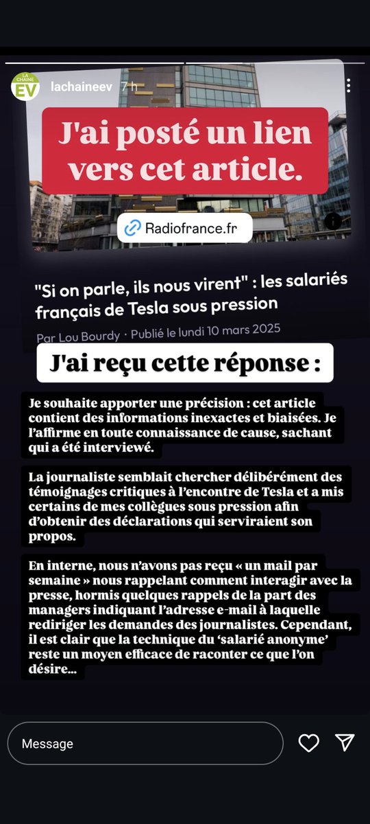 nicolaspopy's tweet image. Reportage bidonné chez France Inter ?

Les micro-trottoir et témoignages anonymes permettent de choisir l&apos;angle d&apos;un reportage pour lui faire dire ce qu&apos;on veut. #Tesla #FranceInter #Bashing