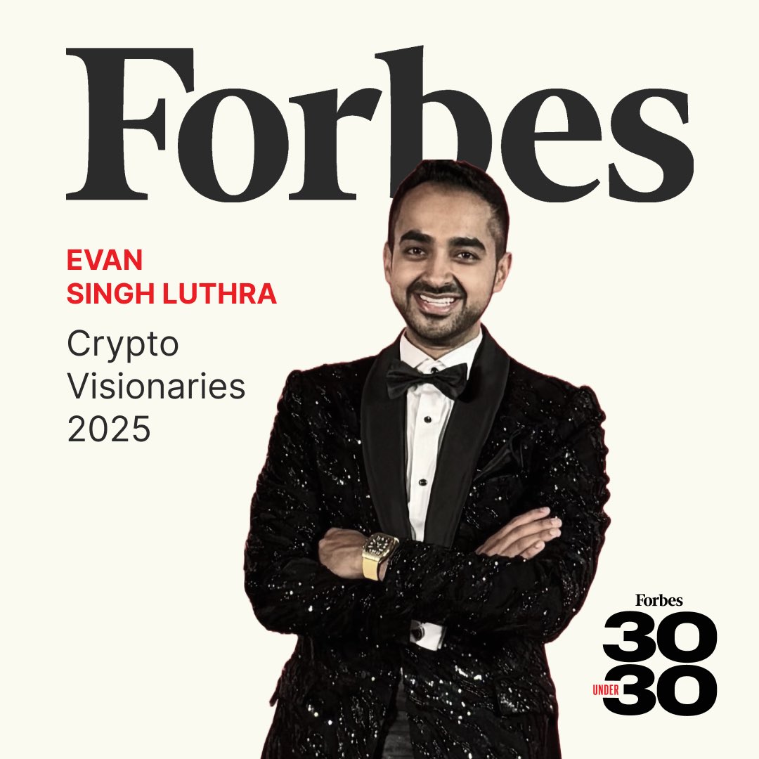 EvanLuthra's tweet image. Honored to be #1 on the first-ever Forbes 30 Under 30 Crypto List!

A massive thank you to @Forbes_Mexico for this incredible recognition—truly grateful to be featured alongside such visionaries in Web3 and blockchain.

This marks my third time on a Forbes 30 Under 30 list, but…