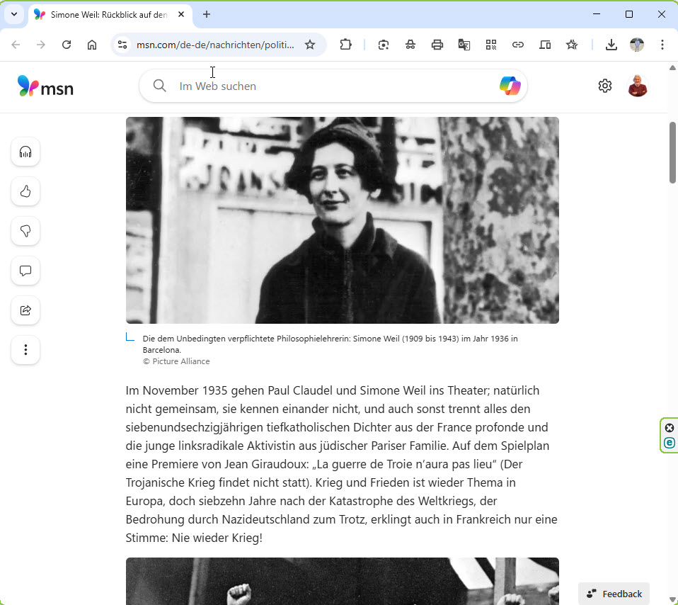 Ein wunderbarer und befreiender Text über Pazifismus, Freiheit und den Krieg und den radikalen Bruch mit sicher geglaubten Sichtweisen. Er stellt uns die Frage, was ist uns die Freiheit wert!

msn.com/de-de/nachrich…