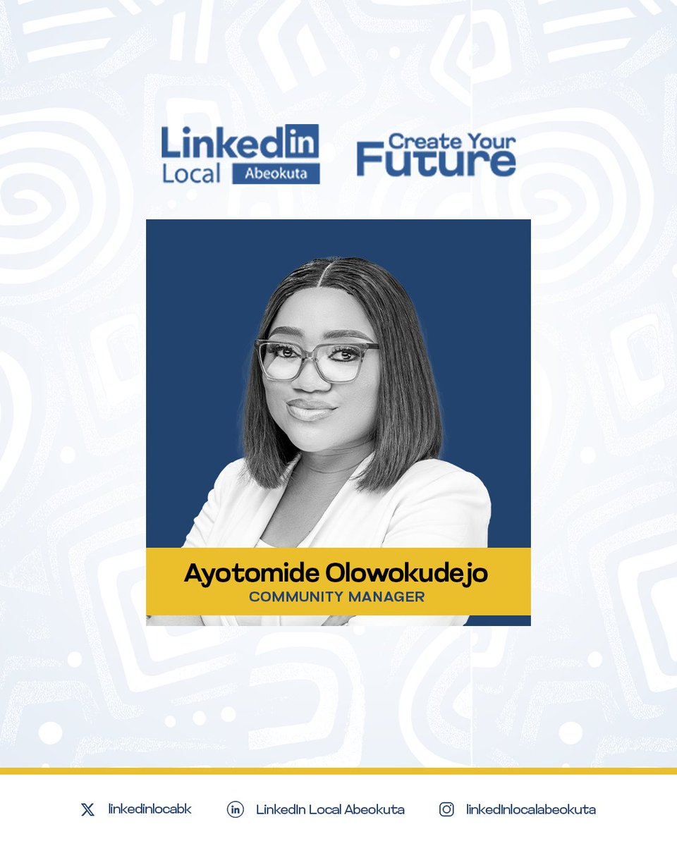 Who’s making LinkedIn Local Abeokuta happen?

Meet the planners &amp; doers behind the scenes. (Without them, this wouldn’t be possible.)

Now, it’s your turn to be part of this!
tix.africa/lla

P.S. Tell a friend… then tell another! #LinkedInLocalAbeokuta
#Createyourfuture