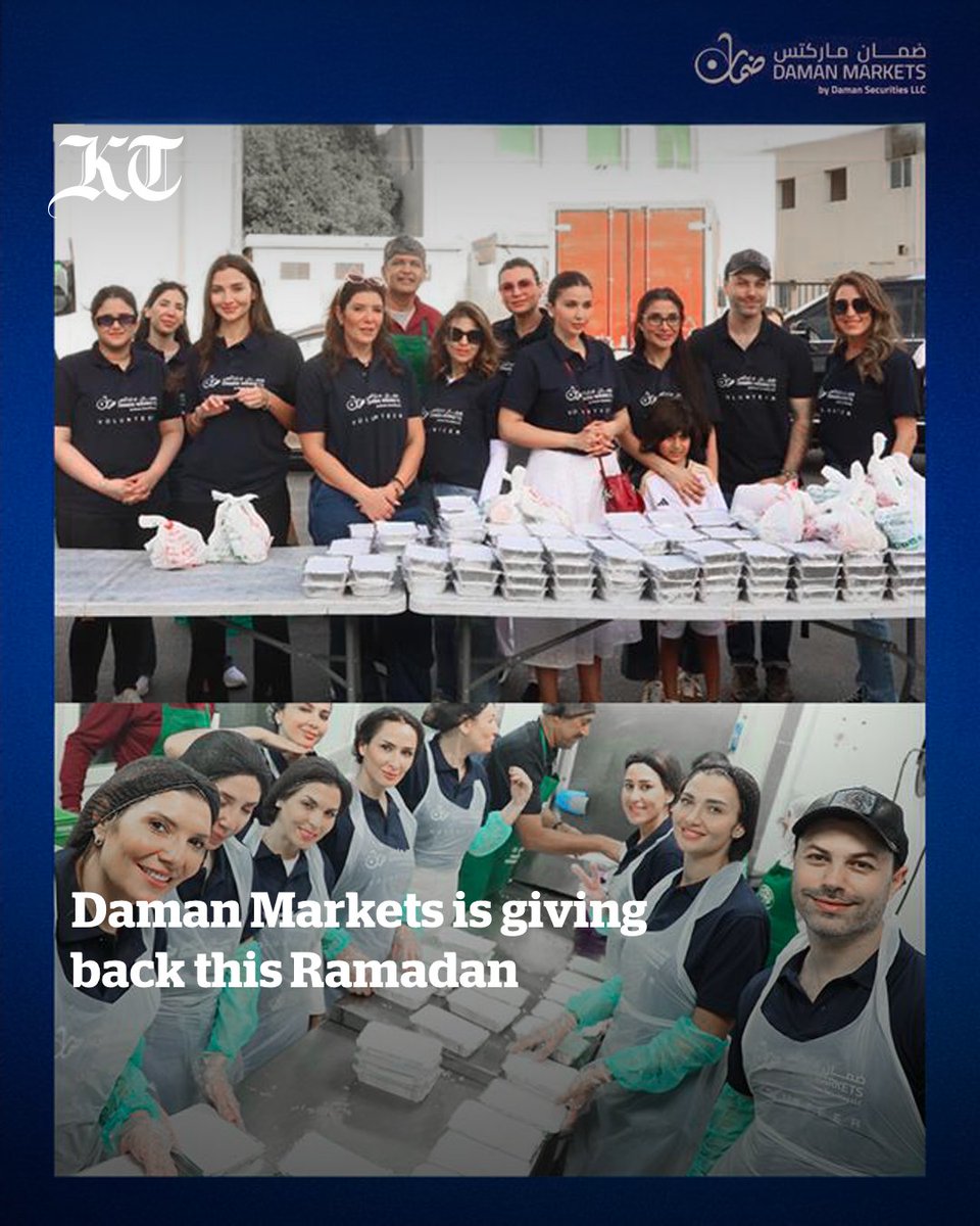 [PC] 🌙 <a href="/DamanMarkets/">daman markets</a> is giving back this Ramadan with daily meal distributions for Dubai’s essential workers. Joined by popular financial figures, the team packed &amp; shared meals, embracing unity &amp; compassion. 💙🤝
<a href="/LubnaSKY/">Lubna J. Bouza لبنى بوظه</a> | <a href="/MayaHojeij/">مايا حجيج</a> | <a href="/HaidariHiba/">هبه حيدري</a> | <a href="/Rahilhesan/">Rahil Hesan</a>