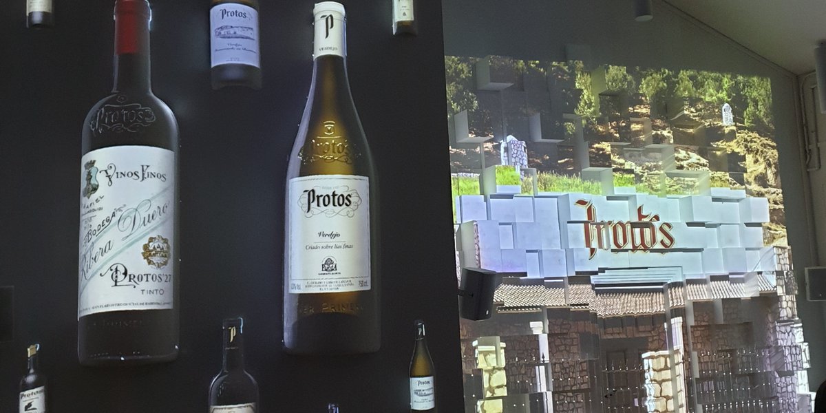 Bodegas_Protos's tweet image. ¡#BuenosDías! Comenzamos el #martes visitando nuestra sala de #videomapping 360º.