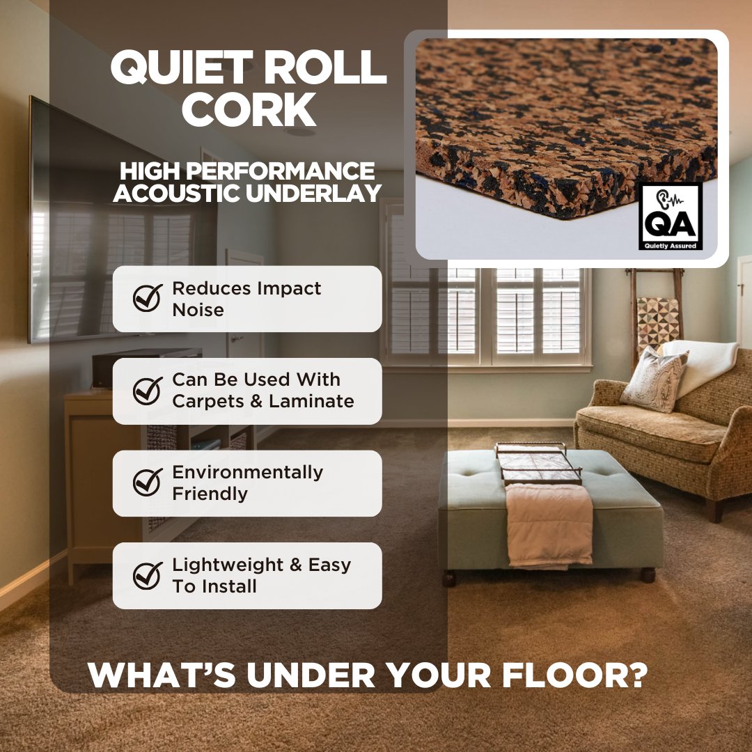 🔇 Say Goodbye to Impact Noise with QUIET ROLL! ✅
Looking to reduce impact noise on timber or concrete floors? Our QUIET CORK solution is here to help!
Discover how Quiet Cork can transform your space👇🏼
qaflooringsolutions.com/acoustic-solut…
#acoustics #acousticperformance #flooring #underlay