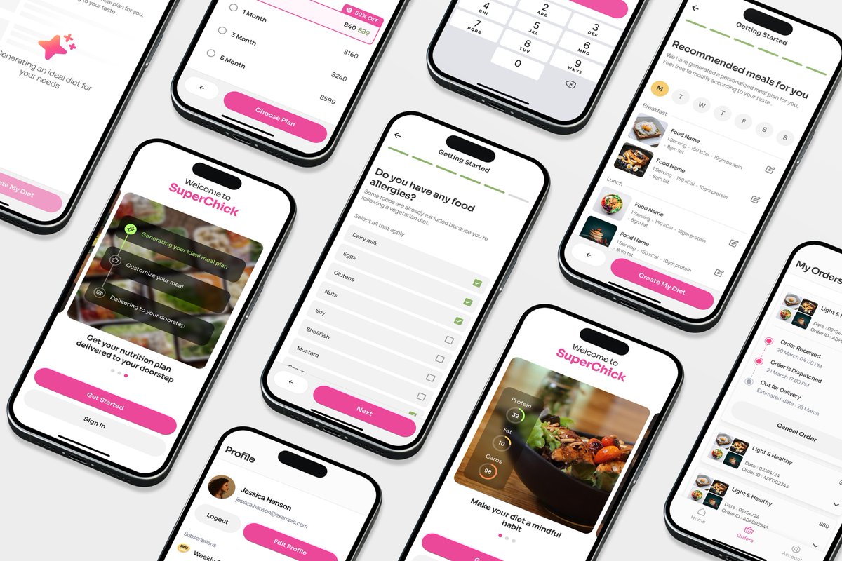 Techiatrix's tweet image. Full nutrition app experience for a client in Italy—branding, UX/UI, prototyping, design system & dev handoff. Done in 2 weeks.  
Good design moves fast when done right.
👉 Reach us at "hello@techiatrix.com" to discuss ideas.
@contra Twitter Challenge Day 1 😁