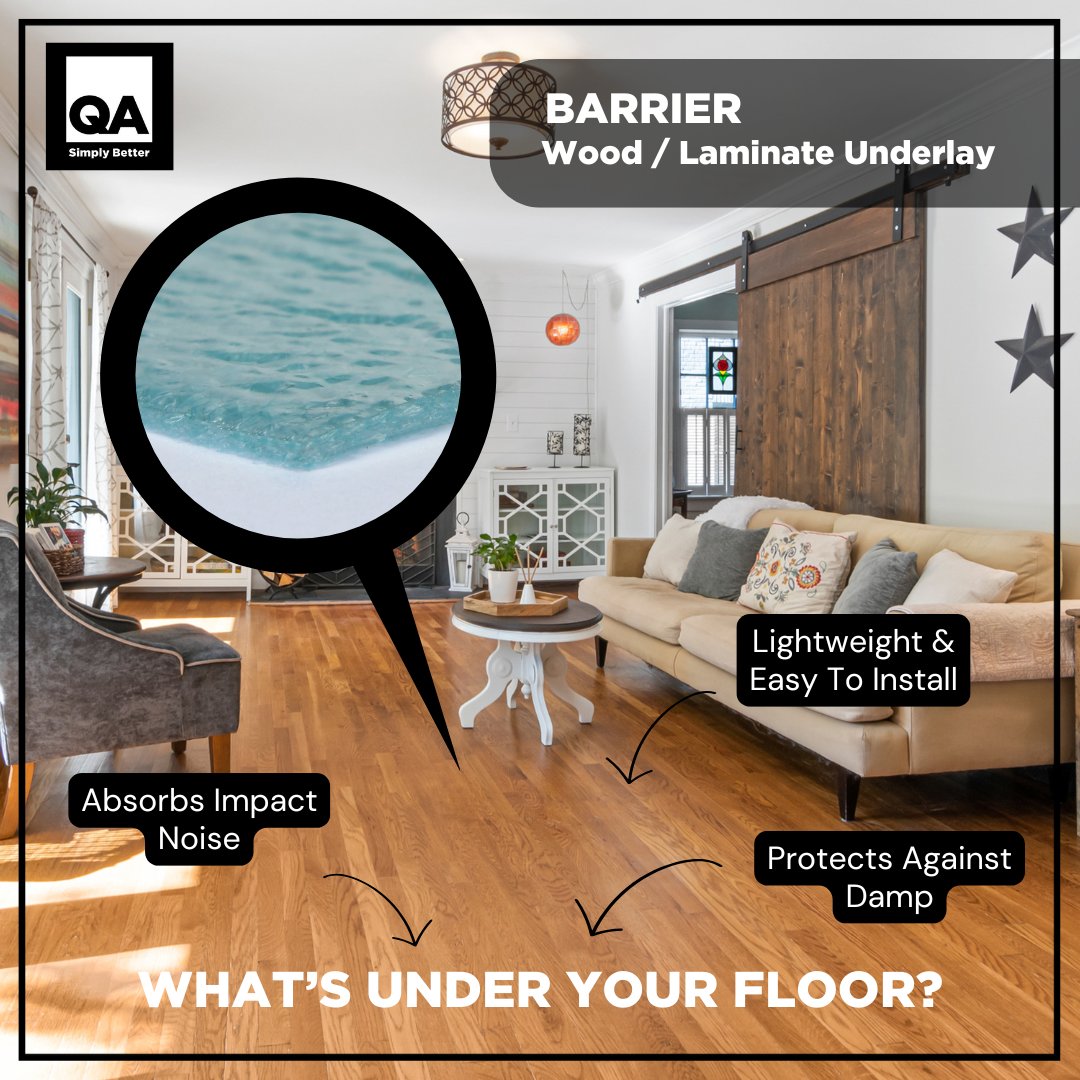 Looking for a reliable vapour barrier underlay? Our BARRIER wood underlay is a top-seller for good reason!
◾️ Protect against damp
◾️ Absorbs impact noise
◾️ Lightweight and easy to install
qaflooringsolutions.com/wood-underlay/…
QA - Simply Better.
#underlay #barrier #flooring