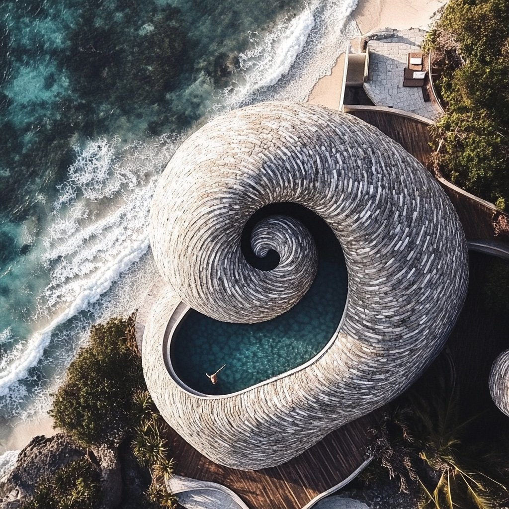 raadgroup1's tweet image. Designing a hotel inspired by a snail can create a unique architectural and visual experience that showcases both natural beauty and a sense of tranquility.🐌
#inspirationarchitecture #snail #minimalistarchitecture