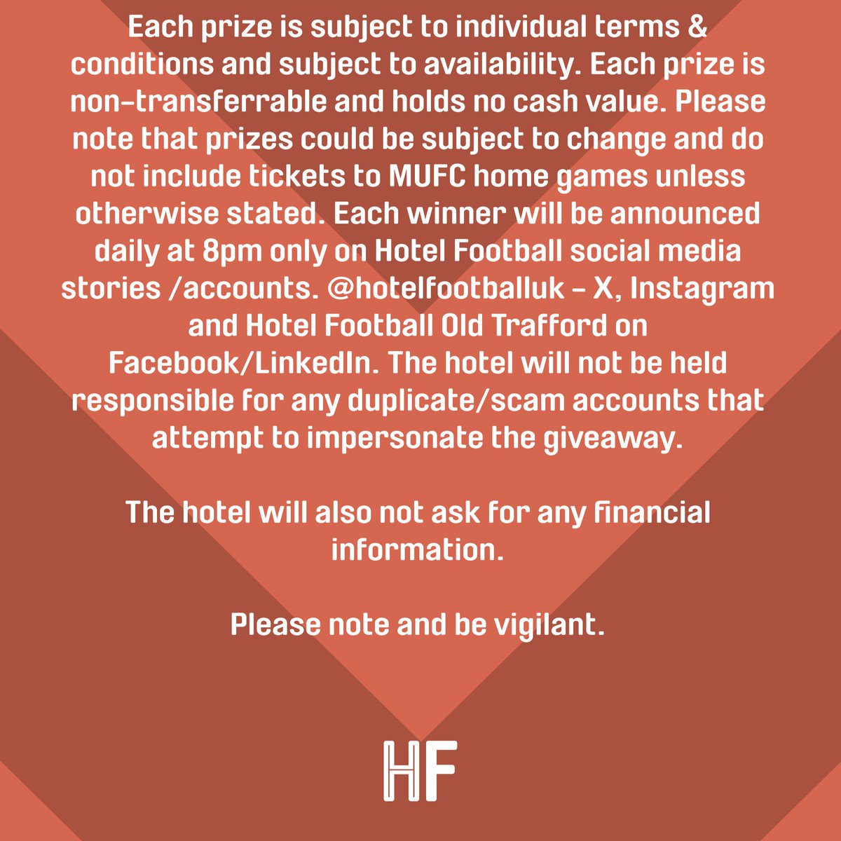 Hotel Football (@hotelfootballuk) on Twitter photo Make a day of it! ⚽🍴
Win lunch at <a href="/cafefootballuk/">Cafe Football</a> & an Old Trafford Stadium Tour for two people!
For your chance to win, like this post, follow us, and tag your friends.
The winner will be announced around 8 PM each day and contacted directly by our team. Make a day of it! ⚽🍴
Win lunch at <a href="/cafefootballuk/">Cafe Football</a> & an Old Trafford Stadium Tour for two people!
For your chance to win, like this post, follow us, and tag your friends.
The winner will be announced around 8 PM each day and contacted directly by our team.