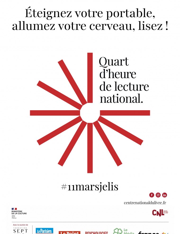 Fondation Voltaire (@fondat_voltaire) on Twitter photo #11MarsJeLis c’est aujourd’hui !
Célébrons le Quart d’heure de #lecture national proposé par <a href="/LeCNL/">CNL - Centre national du livre</a>. Les équipes du <a href="/Projet_Voltaire/">Projet Voltaire</a> s’interrompront à 12h pour bénéficier d’un moment de lecture en simultané.
Et vous, que lirez-vous ?
#LectureCauseNationale
<a href="/AllianceLecture/">L'Alliance pour la lecture</a> #11MarsJeLis c’est aujourd’hui !
Célébrons le Quart d’heure de #lecture national proposé par <a href="/LeCNL/">CNL - Centre national du livre</a>. Les équipes du <a href="/Projet_Voltaire/">Projet Voltaire</a> s’interrompront à 12h pour bénéficier d’un moment de lecture en simultané.
Et vous, que lirez-vous ?
#LectureCauseNationale
<a href="/AllianceLecture/">L'Alliance pour la lecture</a>