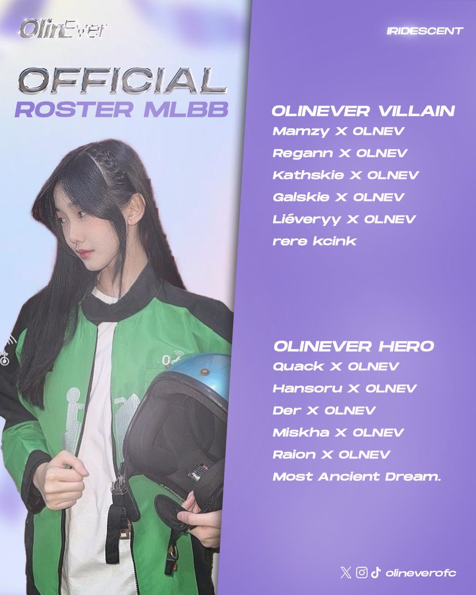 olinara_'s tweet photo. Hello BrokOline! 

Please welcome our Mobile Legends Roster‼️

Inilah pemain yang akan mewakili OlineEver dalam tournament: MICHIBAN x CYNTHIACTION Mobile Legends tournament. 

#GloryLin https://t.co/XmAIyLNiDp