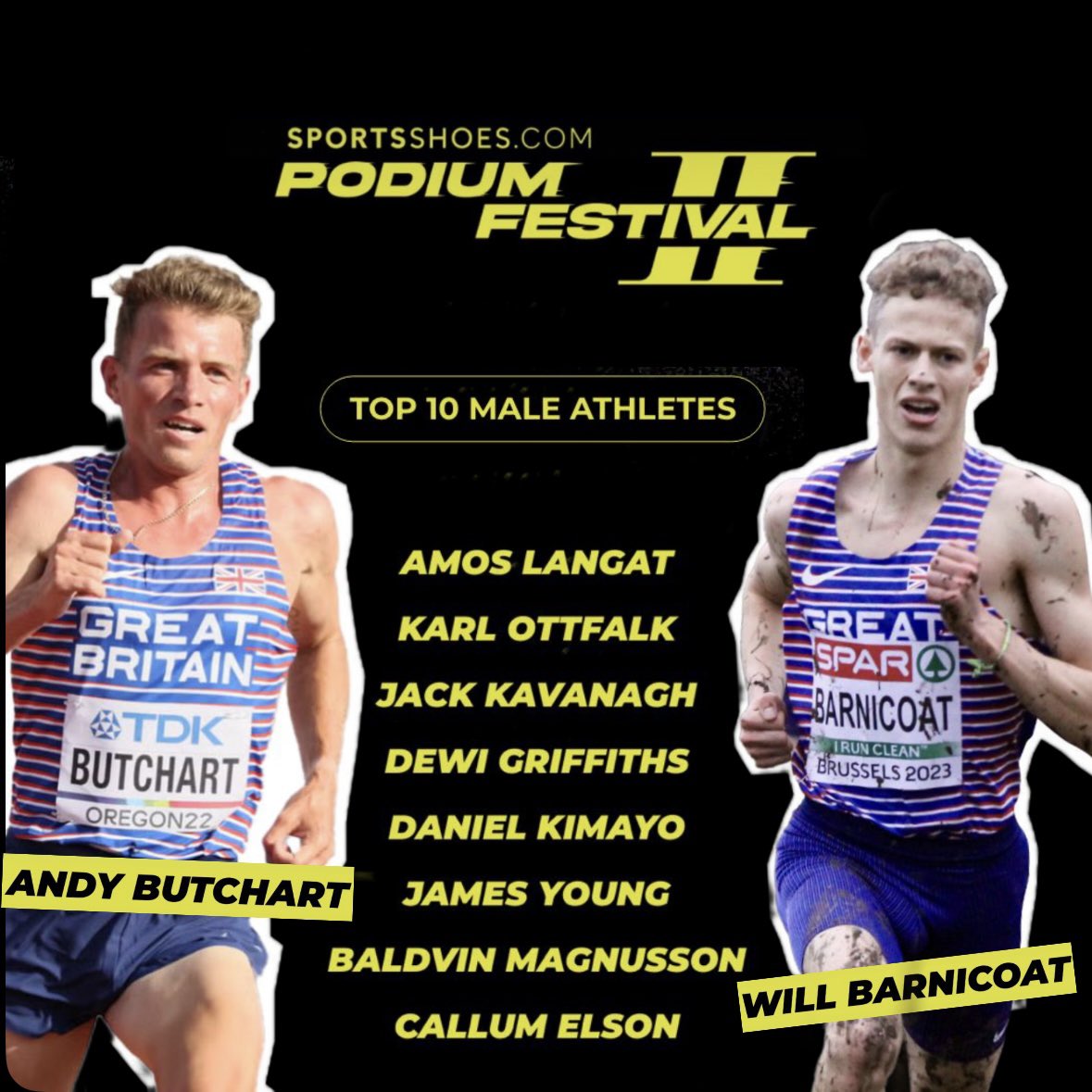 Olympian Butchart makes his return to competition at Podium festival, but the Scot won’t have things all his own way. Kavanagh is certainly the man in form and won’t be far off the front, but last year Will Barnicoat was lead Brit for 4k. 

Brum Uni star Barnicoat to win ??