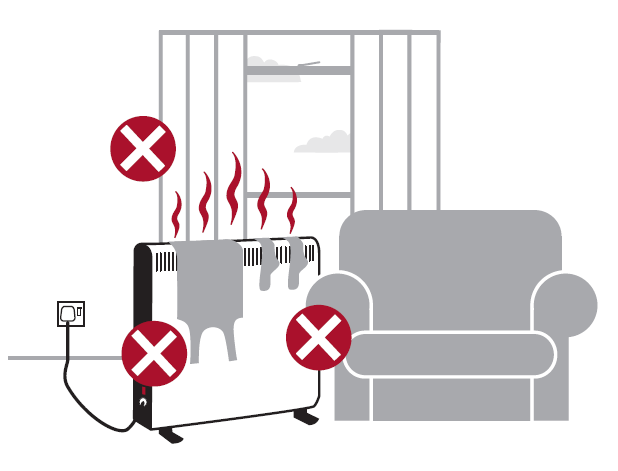 Keep portable heaters away from furniture, bedding or curtains. Don’t sit too close and turn off portable heaters before going to bed.
More info: firescotland.gov.uk/at-home/heatin…