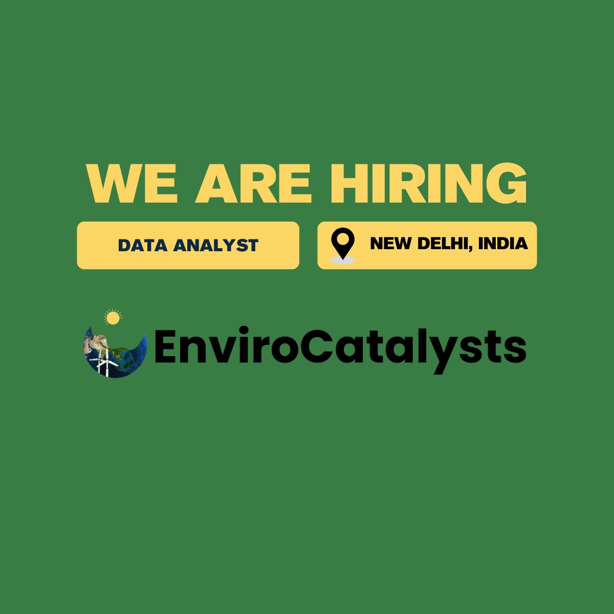 Are you passionate about using Python and R to analyze data, uncover trends, and drive climate action? 

🌍 Join EnviroCatalysts as a Data Analyst and help shape a sustainable future!

⏳ Only 3 days left to apply!
📅 Deadline: 14th March 2025

👉 Apply now: