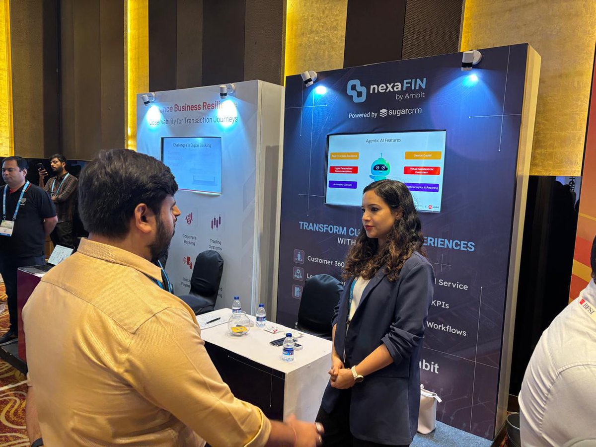 AmbitSoft's tweet image. Wrapped up a fantastic day at ETBFSI CIO Digital Conclave 2025! 🚀 

Great discussions on AI, ML &amp;amp; Data Analytics in BFSI. Thanks to all who connected with us—looking forward to driving innovation together!

#ETBFSICIOConclave #BFSITech #Innovations