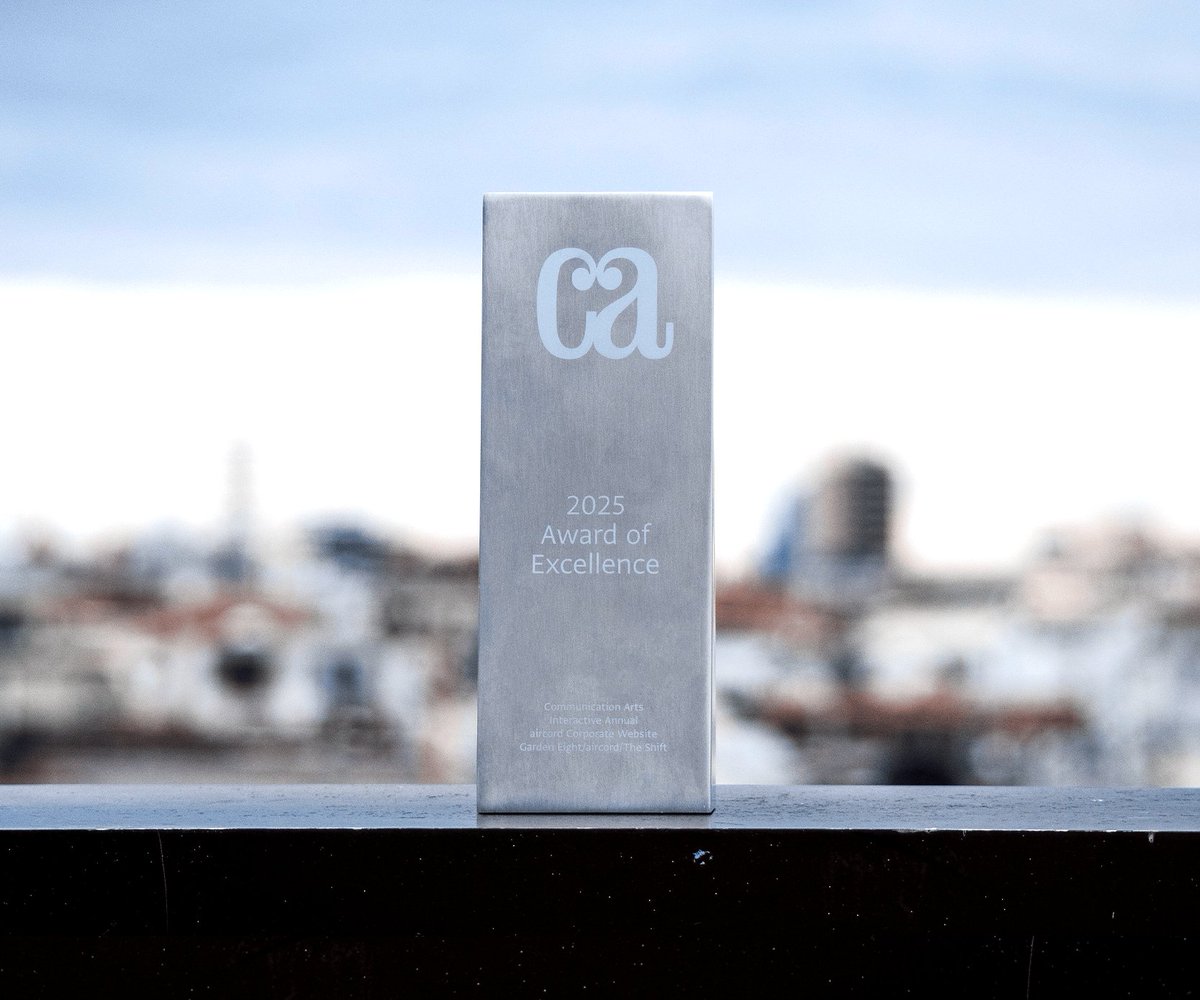 Garden Eight (@gardeneight) on Twitter photo We won the trophy for the project with aircord in the Communication Arts 2025 Interactive Annual! Congrats, <a href="/silkhat_7/">Kenta Toshikura</a> and the team🏆 We won the trophy for the project with aircord in the Communication Arts 2025 Interactive Annual! Congrats, <a href="/silkhat_7/">Kenta Toshikura</a> and the team🏆