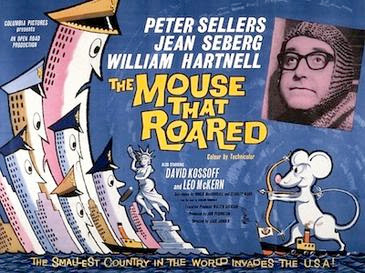 daveainsworth63's tweet image. Film of the day - The Mouse that Roared (1959) Satire based on the novel by Leonard Wibberley. It stars Peter Sellers, Jean Seberg, William Hartnell, David Kossoff and Leo McKern. @Film4 2.35 pm this afternoon. #PeterSellers #WilliamHartnell