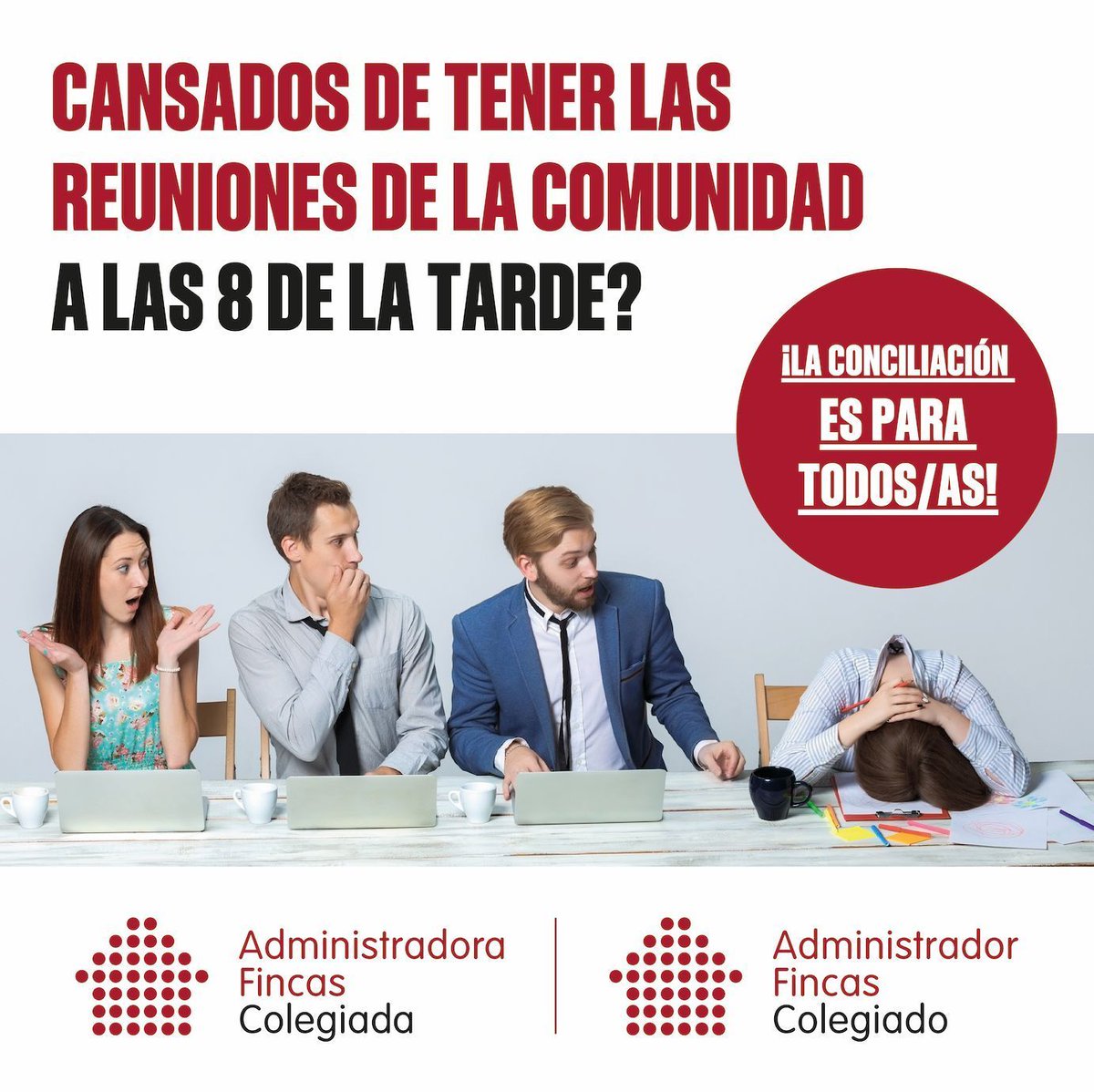 CAFMadrid's tweet image. ✅ ¿Juntas de propietarios imposibles de conciliar? ¡Únete a la iniciativa por horarios más familiares! 

👇 No esperes más, descubre nuestra propuesta y mejora la calidad de vida en tu comunidad. ¡La #conciliación es posible juntos! 
buff.ly/lWtzBzF 

#AFColegiados…