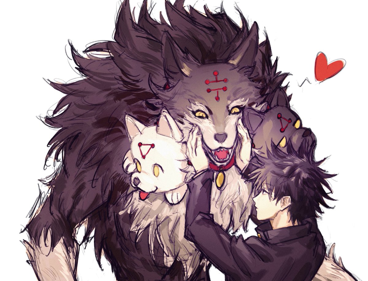 球：ヘルドッグス🐶🐶🐶の頭をナデナデ