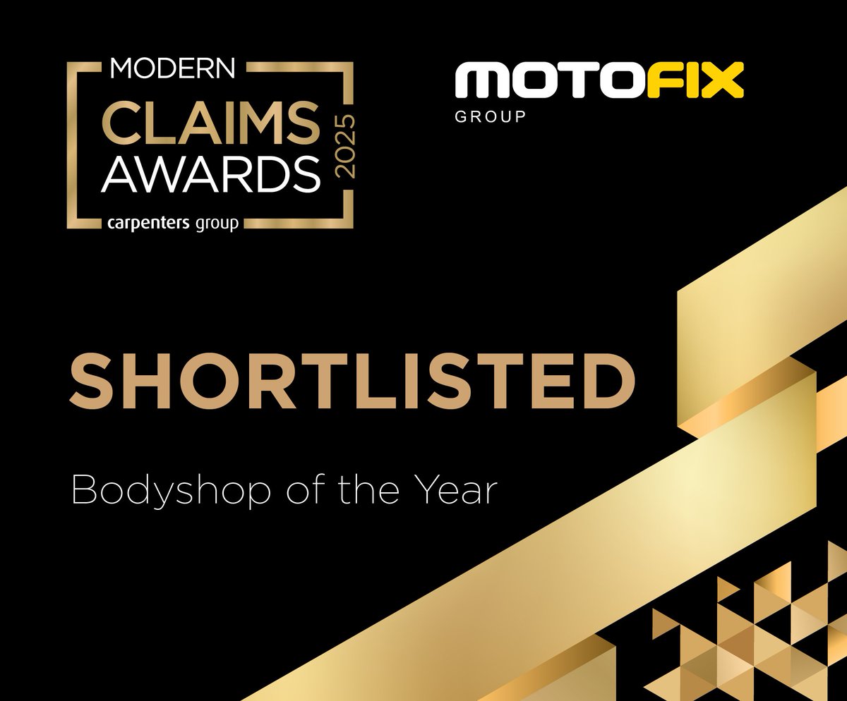 Motofix Group is a finalist for 'Bodyshop of the Year' at the #ModernClaimsAwards 2025! 🏆 This recognition reflects our commitment to innovation, sustainability and top-tier accident repairs. 

Huge thanks to our teams &amp; supporters! See you on April 23rd in Liverpool.