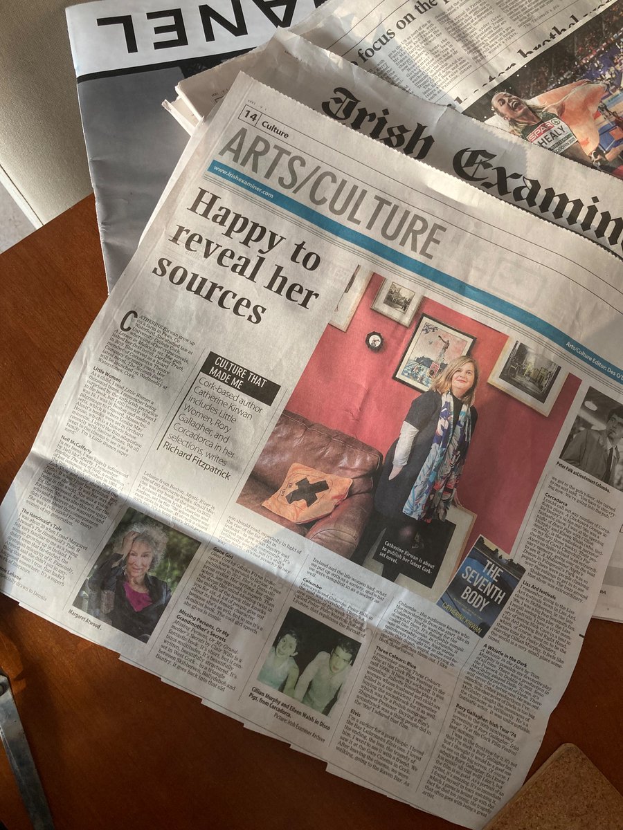 Catherine Kirwan (@catherinekirwan) on Twitter photo Here’s the clipping of ‘The Culture that made me’. I always love this bit of the paper - the #Cork (print) version of Desert Island Discs! Thanks again <a href="/Richard_Fitz/">Richard Fitzpatrick</a> and <a href="/desodr1/">desod</a> <a href="/IEArtsCulture/">Irish Examiner Arts & Culture</a> <a href="/irishexaminer/">Irish Examiner</a> . PS #theseventhbody #booklaunch #Wednesday 6.30pm <a href="/WaterstonesCrk/">Waterstones Cork</a> Here’s the clipping of ‘The Culture that made me’. I always love this bit of the paper - the #Cork (print) version of Desert Island Discs! Thanks again <a href="/Richard_Fitz/">Richard Fitzpatrick</a> and <a href="/desodr1/">desod</a> <a href="/IEArtsCulture/">Irish Examiner Arts & Culture</a> <a href="/irishexaminer/">Irish Examiner</a> . PS #theseventhbody #booklaunch #Wednesday 6.30pm <a href="/WaterstonesCrk/">Waterstones Cork</a>