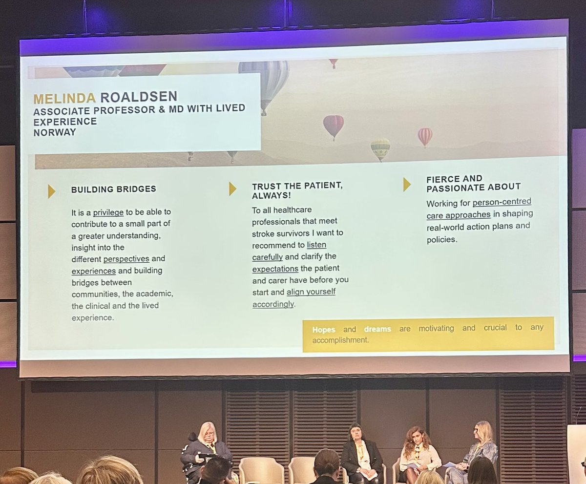 Melinda from 🇳🇴 is a young doctor who had a stroke. Building bridges between communities and listening to ppl with lived experience is essential to shaping policies and practice #ELASF2025