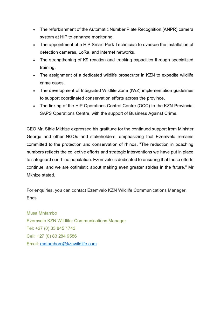 Media Statement 
11 March 2025