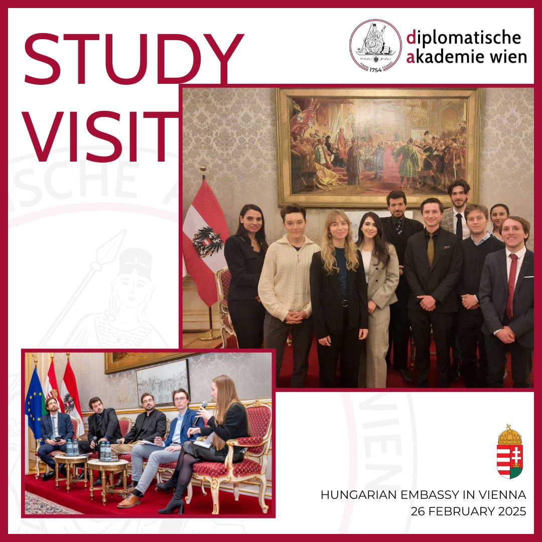 At the Hungarian Embassy, DA students attended a panel discussion on "Security, Infrastructure, and the Future of the Western Balkans", in which their DA lecturer Bernd Christoph Ströhm spoke about challenges and opportunities in the Western Balkans.