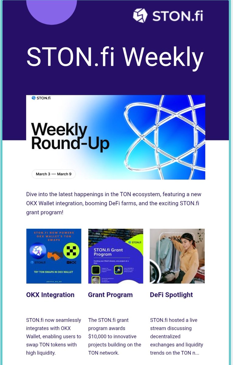 kryptic_kid_sid's tweet photo. 🚀 https://t.co/4qTsIft1M5 Weekly Recap: DeFi Dreams Take Flight! 🗿
Another epic week for #STONfi &amp; the TON ecosystem! 
👇 Here’s the scoop: 🧵

✨ OKX Wallet x STONfi – Swap TON tokens seamlessly with top-tier liquidity! https://t.co/T5ehO7ayrr