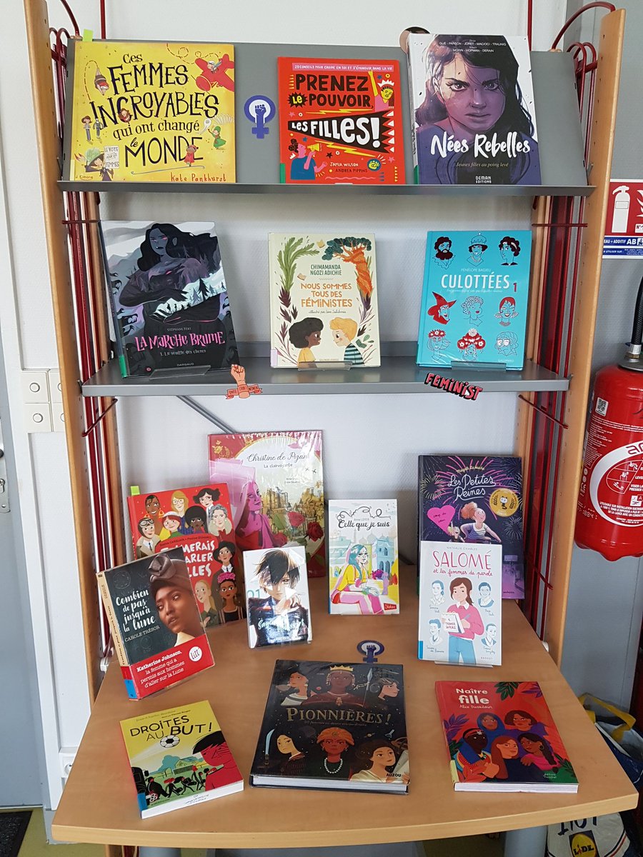 A l occasion du 8 Mars, une sélection de livres vous attend au #cdi du collège <a href="/LaFayette036/">Collège La Fayette - Châteauroux</a> <a href="/Chateauroux36/">Châteauroux Métropole</a> <a href="/ac_orleanstours/">Académie d'Orléans-Tours</a> Venez les découvrir ! #8MarsJourneeDesFemmes #egalitehommefemme