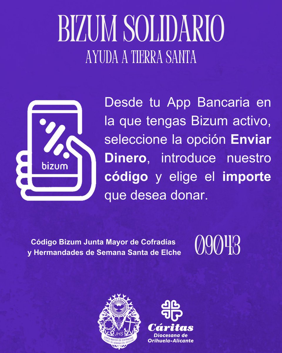 🔵 𝗩𝗜́𝗔 𝗖𝗥𝗨𝗖𝗜𝗦 𝗣𝗢𝗥 𝗟𝗔 𝗣𝗔𝗭 𝗘𝗡 𝗧𝗜𝗘𝗥𝗥𝗔 𝗦𝗔𝗡𝗧𝗔

📅 14 de marzo
🕒20:30 horas
⛪️Parroquia San Juan Bautista a Parroquia del Sagrado Corazón de Jesús

#CofradiasYHermandades
#Cuaresma2025 
#ViaCrucis2025
#TierraSanta 
#SemanaSantaElche 
#SemanaSanta2025