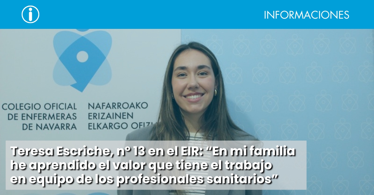 Enfermeras navarras (@coenav) on Twitter photo #TeresaEscriche, #enfermera pamplonesa, ha obtenido el puesto 13 en el examen EIR entre más de 10.000 aspirantes. Graduada por <a href="/enfermeriaunav/">Facultad Enfermería</a>, sus opciones de especialidad son #FamiliaryComunitaria, #Geriatría o #Matrona.
Entrevista completa 👉 coenav.com/es/new/67c70cc… #TeresaEscriche, #enfermera pamplonesa, ha obtenido el puesto 13 en el examen EIR entre más de 10.000 aspirantes. Graduada por <a href="/enfermeriaunav/">Facultad Enfermería</a>, sus opciones de especialidad son #FamiliaryComunitaria, #Geriatría o #Matrona.
Entrevista completa 👉 coenav.com/es/new/67c70cc…