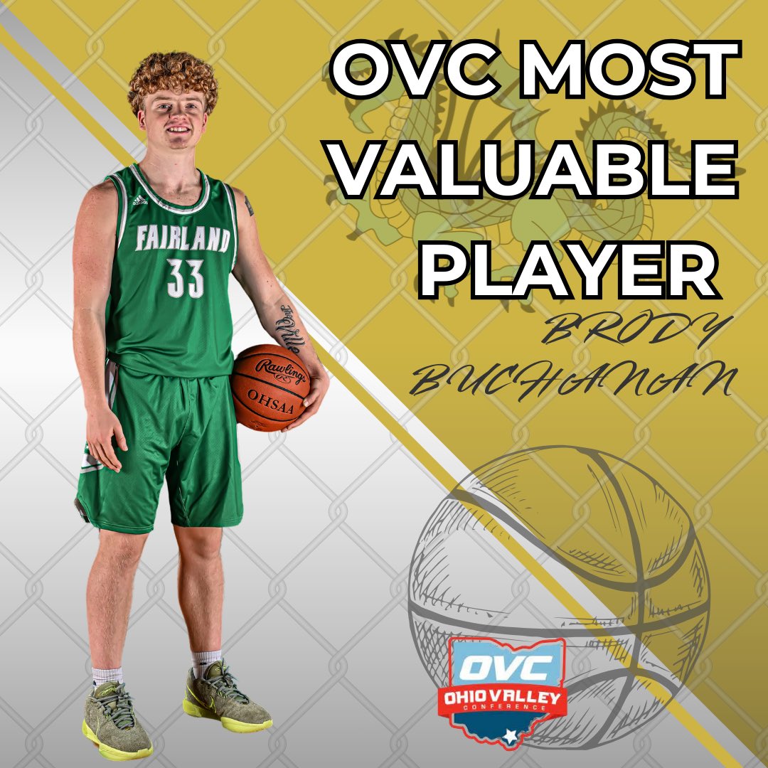 FHS Athletics (@fhsdragonsports) on Twitter photo 🏀 Congratulations, Brody Buchanan! 🎉
A huge shoutout to Brody Buchanan for being named the Ohio Valley Conference Most Valuable Player! Your dedication, hard work, and leadership on the court have earned you this incredible honor.
Well deserved! Keep shining! 💪🔥 🏀 Congratulations, Brody Buchanan! 🎉
A huge shoutout to Brody Buchanan for being named the Ohio Valley Conference Most Valuable Player! Your dedication, hard work, and leadership on the court have earned you this incredible honor.
Well deserved! Keep shining! 💪🔥