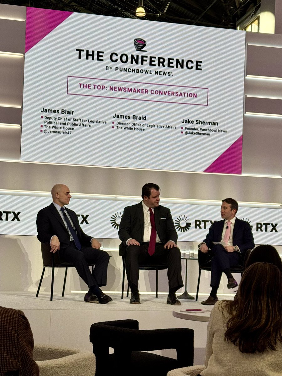 Steve (@schwab_s) on Twitter photo Fascinating discussion moderated by <a href="/JakeSherman/">Jake Sherman</a> at <a href="/PunchbowlNews/">Punchbowl News</a> The Conference with <a href="/JamesBlair47/">James Blair</a> and James Braid who lead <a href="/POTUS/">President Donald J. Trump</a> agenda with Congress. <a href="/JamesBlair47/">James Blair</a> describing pragmatic deal making approach by <a href="/POTUS/">President Donald J. Trump</a> to their policy priorities. Fascinating discussion moderated by <a href="/JakeSherman/">Jake Sherman</a> at <a href="/PunchbowlNews/">Punchbowl News</a> The Conference with <a href="/JamesBlair47/">James Blair</a> and James Braid who lead <a href="/POTUS/">President Donald J. Trump</a> agenda with Congress. <a href="/JamesBlair47/">James Blair</a> describing pragmatic deal making approach by <a href="/POTUS/">President Donald J. Trump</a> to their policy priorities.