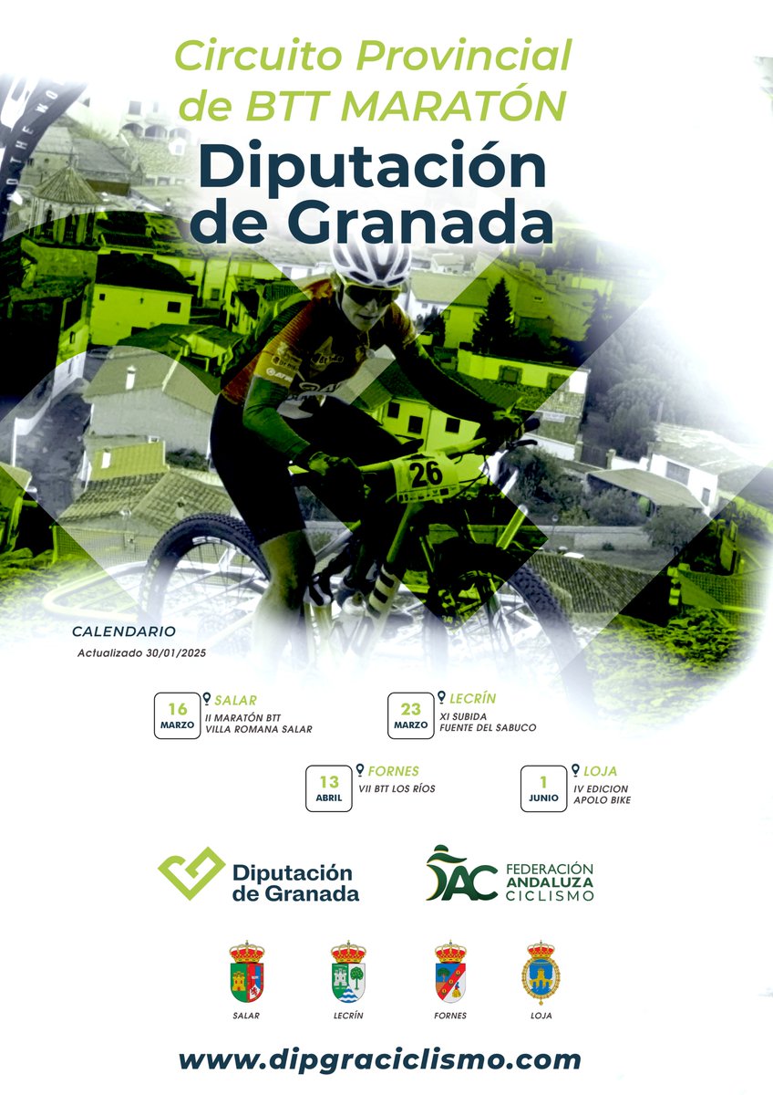 ⚠AVISO👉 La II MARATÓN VILLA ROMANA DE SALAR, prevista para el próximo 16 de marzo dentro del #CircuitoDipGraMaratón2025, se ha APLAZADO por las lluvias al 20 de abril.

ℹ Quien no pueda asistir en la nueva fecha podrá solicitar la devolución enviando un correo electrónico a