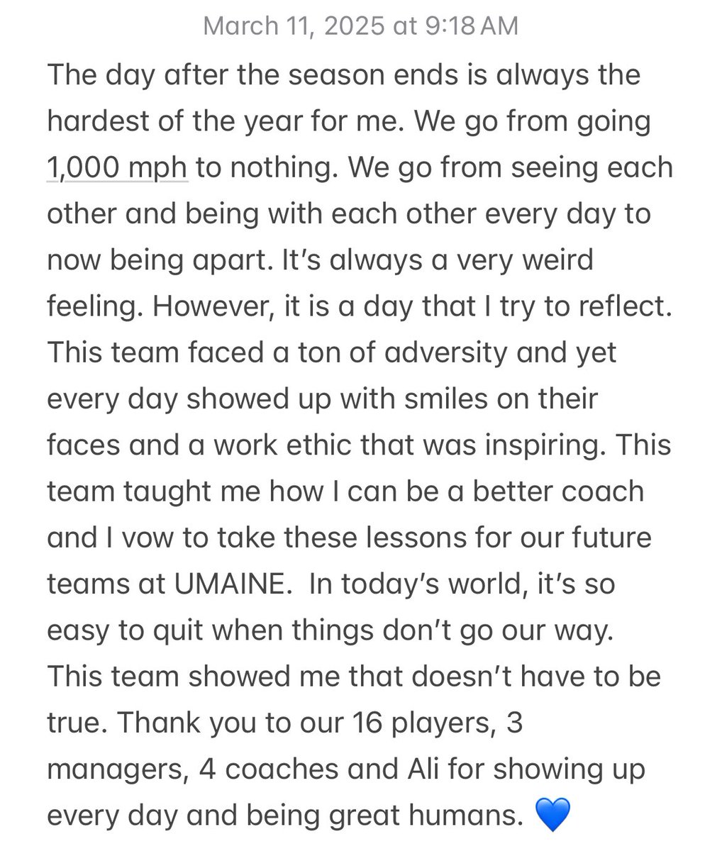 Thank you <a href="/BlackBearsWBB/">Maine Women's Basketball</a> 2024-2025 💙🐻🐾🏀