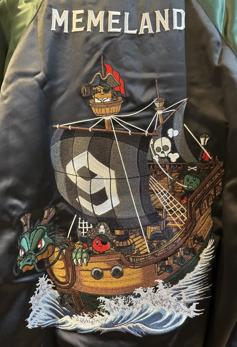 Sake Hermit (@sakehermit) on Twitter photo Thanks <a href="/Raysaneth/">Raysan.eth</a> for allowing me to get my hands on the jacket. It’s a beauty. Means a lot to me as a <a href="/Memeland/">Memeland ❤️ Memecoin</a> holder, appreciator of art and all adorable things. 😘 Thanks <a href="/Raysaneth/">Raysan.eth</a> for allowing me to get my hands on the jacket. It’s a beauty. Means a lot to me as a <a href="/Memeland/">Memeland ❤️ Memecoin</a> holder, appreciator of art and all adorable things. 😘