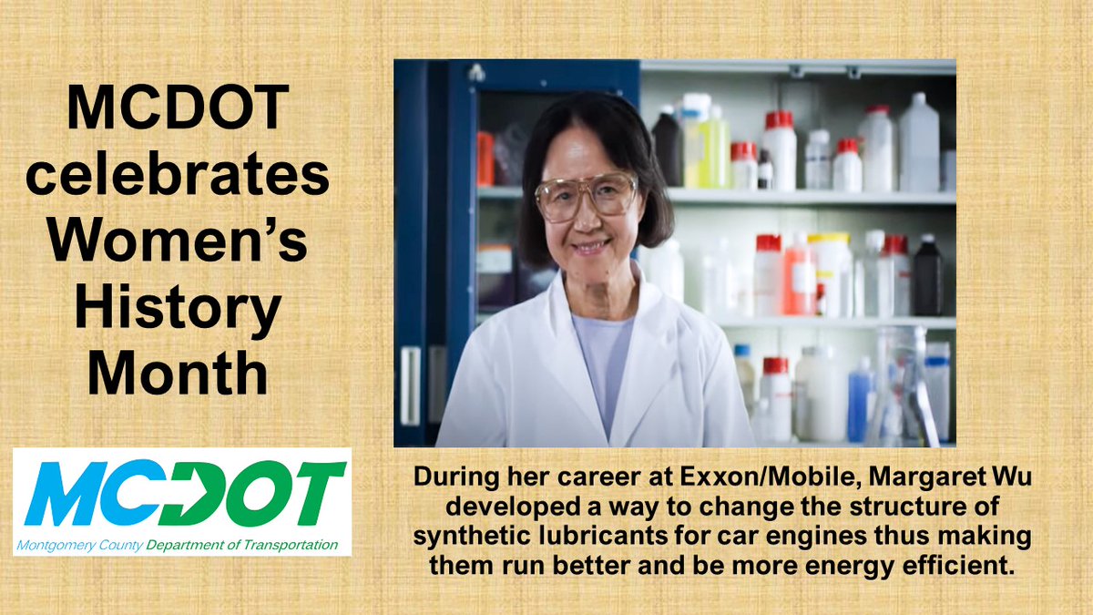 MCDOTNow's tweet photo. March is #WomensHistoryMonth and MCDOT is celebrating! @MontgomeryCoMD #Engineers #GirlsLeadSTEM #DiversityInSTEM #WomenInSTEM #STEM #RoleModelsInSTEM #montgomerycountymd https://t.co/QIXw4ZGR9j