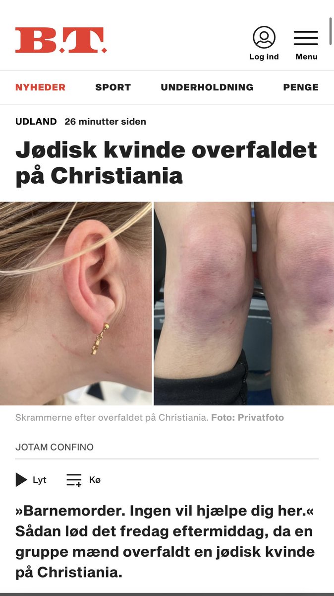 🚨‼️ And to my non-Danish followers: I just published a story about a Jewish woman who was strangled, spat on, called a “child killer” and a “whore” for being Jewish and wearing an Israeli flag. A group of 50 people stood by and watched as the assault took place in Copenhagen.