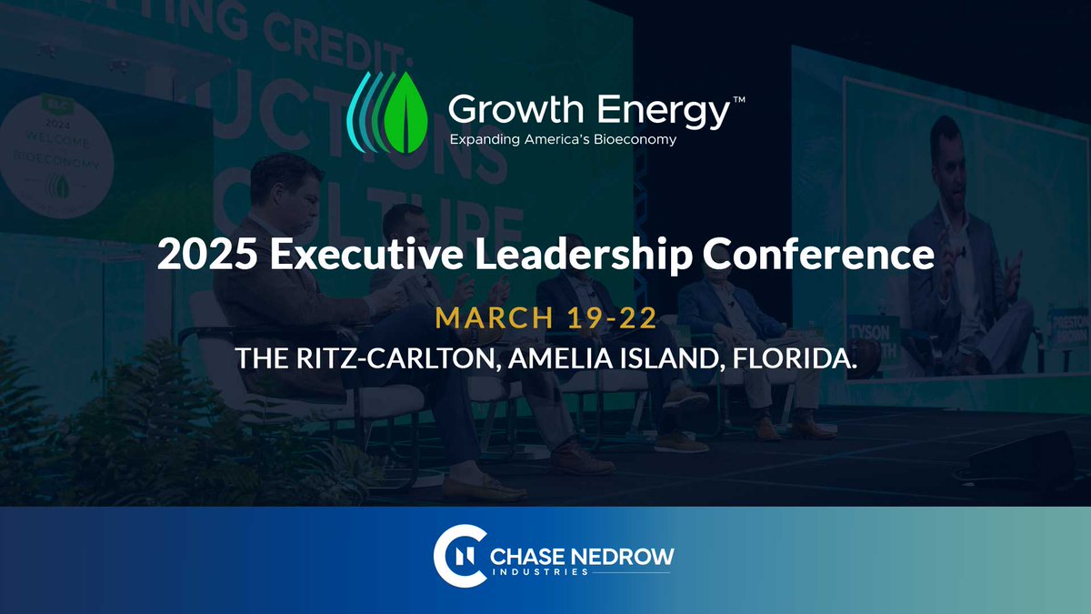 Chase Nedrow Industries (@chasenedrow) on Twitter photo Shaping the Future of Biofuels! Chase Nedrow joins industry leaders at the 2025 <a href="/GrowthEnergy/">Growth Energy</a> Executive Leadership Conference, March 19-22. Learn more: growthenergy.org/event/2025-exe… Shaping the Future of Biofuels! Chase Nedrow joins industry leaders at the 2025 <a href="/GrowthEnergy/">Growth Energy</a> Executive Leadership Conference, March 19-22. Learn more: growthenergy.org/event/2025-exe…
