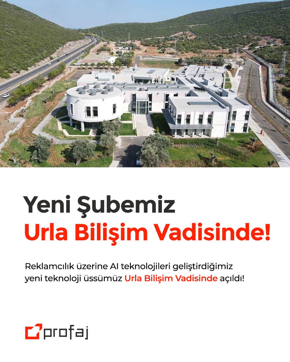 Profajcom's tweet photo. Profaj şimdi Urla Bilişim Vadisi’nde! 🚀

Yapay zeka ve dijital pazarlama teknolojilerimizi bir üst seviyeye taşıyoruz! Urla Bilişim Vadisi’ndeki yeni teknoloji üssümüz ile inovasyonu merkezimize alıyoruz.

#DijitalPazarlama #Reklam #Tasarım #Video #SosyalMedya #WebSitesi https://t.co/hZOgJw7vaS