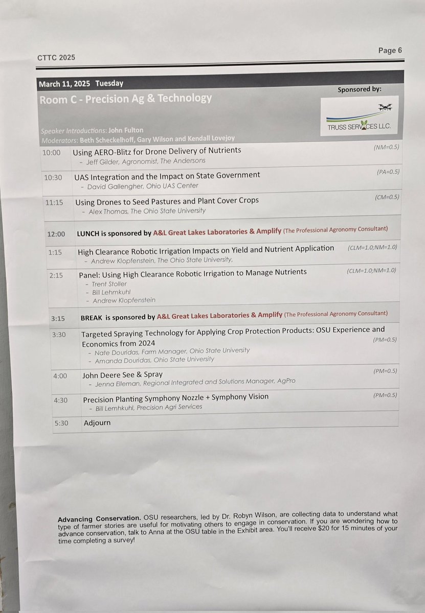 The theme today for the #precisonag and #agtech session at #CTTC25 is automation.  I suspect there will be healthy discussions around this topic during talks.