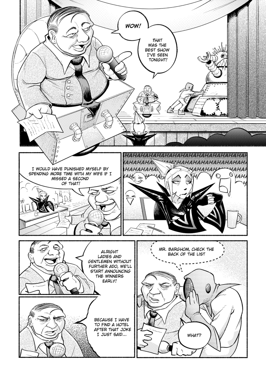 Fzenovi's tweet image. BOBBY-GO! : A comic one-shot about an engineer and his dancing robot
reading is from left to right (1/19)