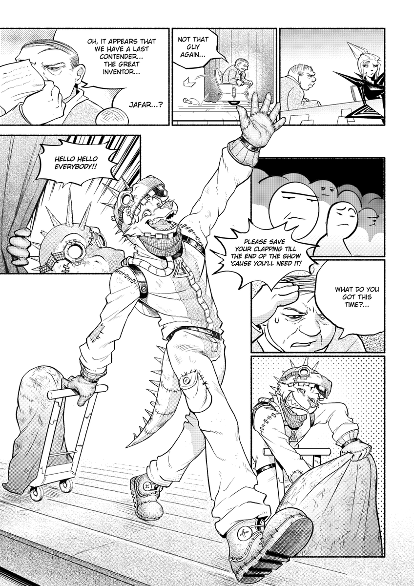 Fzenovi's tweet image. BOBBY-GO! : A comic one-shot about an engineer and his dancing robot
reading is from left to right (1/19)