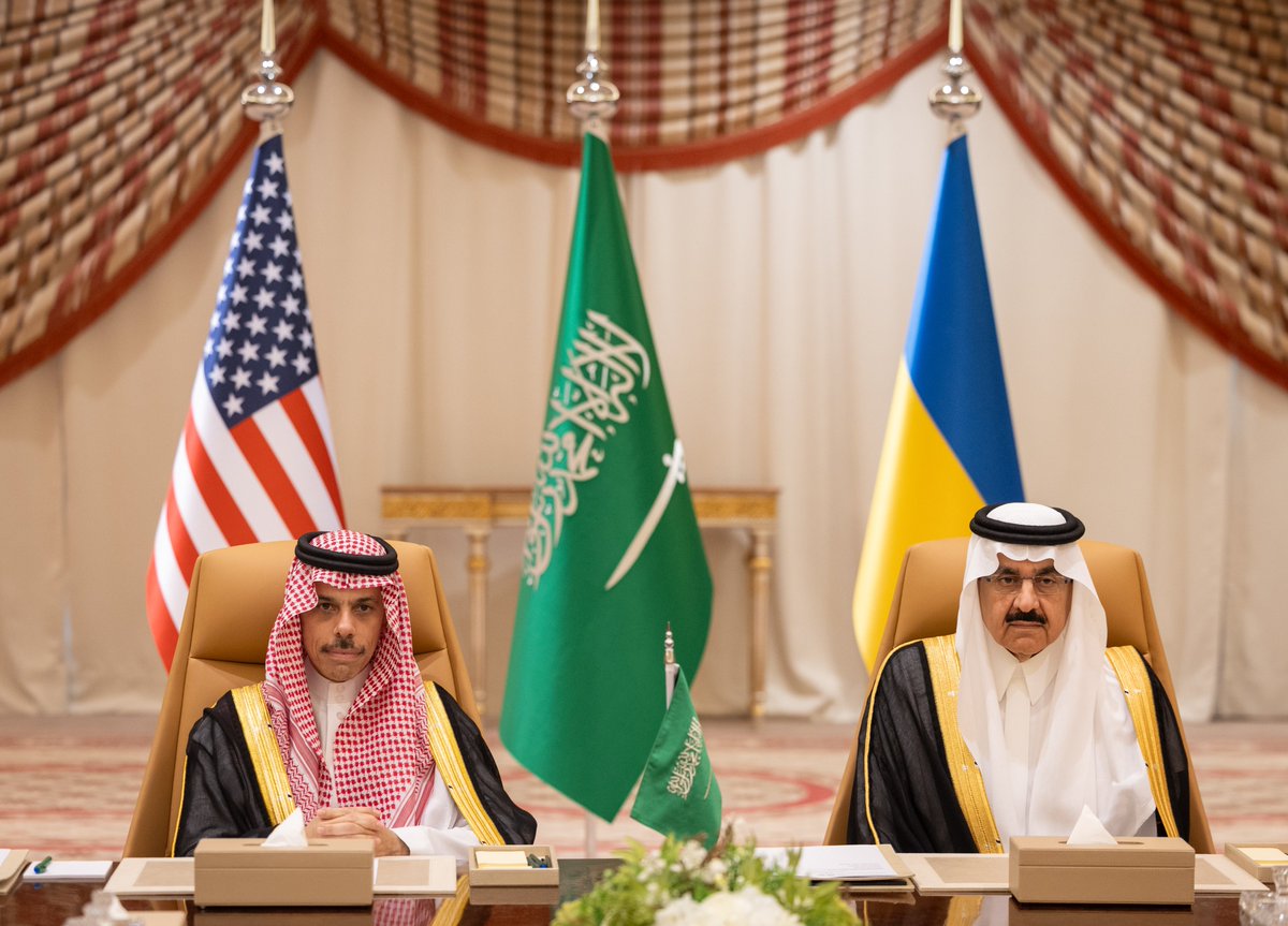 وزارة الخارجية 🇸🇦 (@ksamofa) on Twitter photo #جدة | بتوجيه من سمو #ولي_العهد.. المملكة تستضيف المحادثات بين الولايات المتحدة الأمريكية وأوكرانيا، وذلك بحضور سمو وزير الخارجية الأمير #فيصل_بن_فرحان <a href="/FaisalbinFarhan/">فيصل بن فرحان</a> ومعالي وزير الدولة عضو مجلس الوزراء الدكتور مساعد بن محمد العيبان. #جدة | بتوجيه من سمو #ولي_العهد.. المملكة تستضيف المحادثات بين الولايات المتحدة الأمريكية وأوكرانيا، وذلك بحضور سمو وزير الخارجية الأمير #فيصل_بن_فرحان <a href="/FaisalbinFarhan/">فيصل بن فرحان</a> ومعالي وزير الدولة عضو مجلس الوزراء الدكتور مساعد بن محمد العيبان.